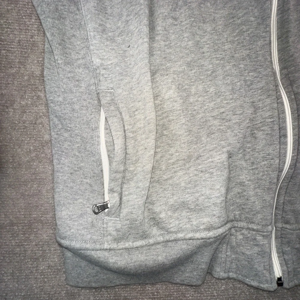 Polo Ralph Lauren Mens XXL Grey Track Jacket White Stripe Full Zip Pony Logo